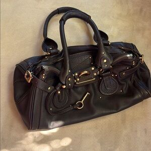 Chloe Paddington dark brown small shoulder bag